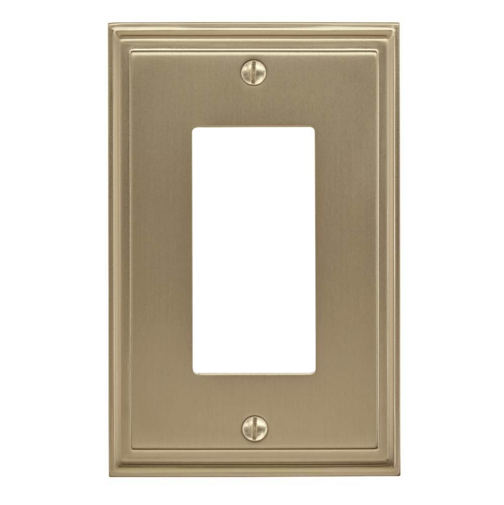 Mulholland 1 Rocker Golden Champagne Wall Plate