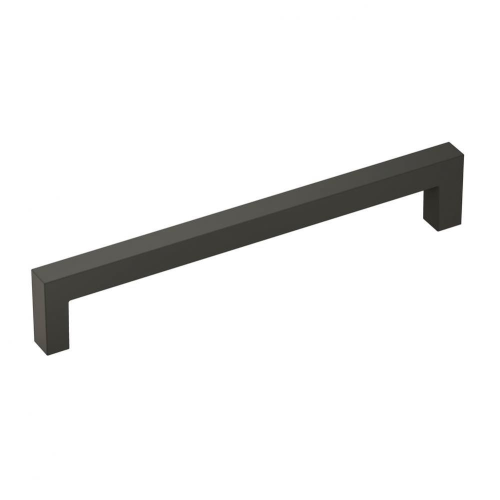 Monument 6-5/16 in (160 mm) Center-to-Center Matte Black Cabinet Pull