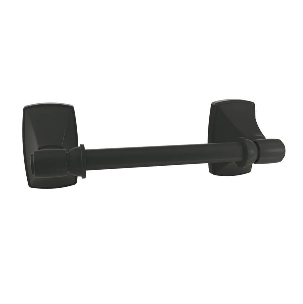 Clarendon Pivoting Double Post Tissue Roll Holder in Matte Black