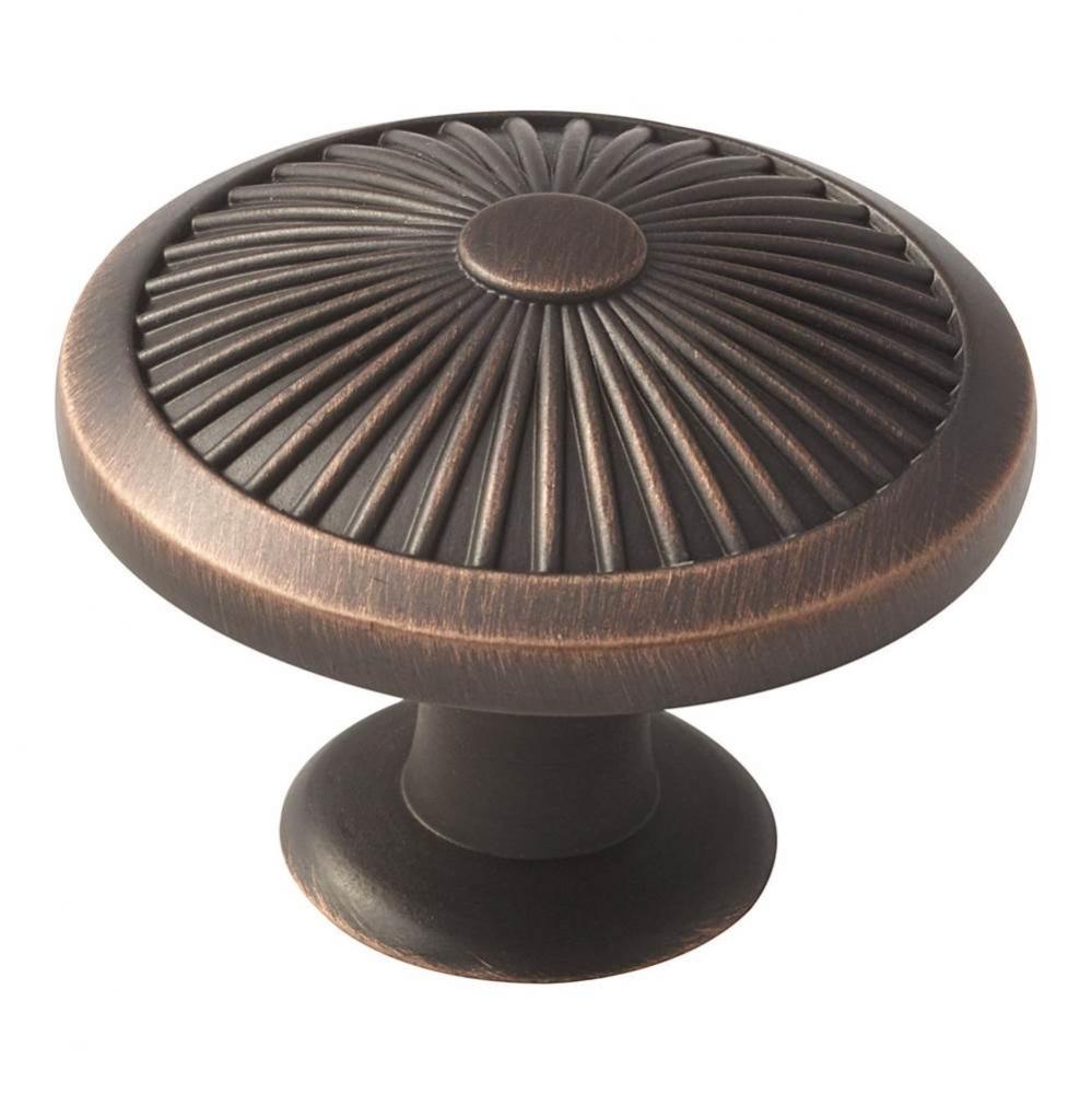 Crawford 1-3/4 in (44 mm) Diameter Oil-Rubbed Bronze Cabinet Knob