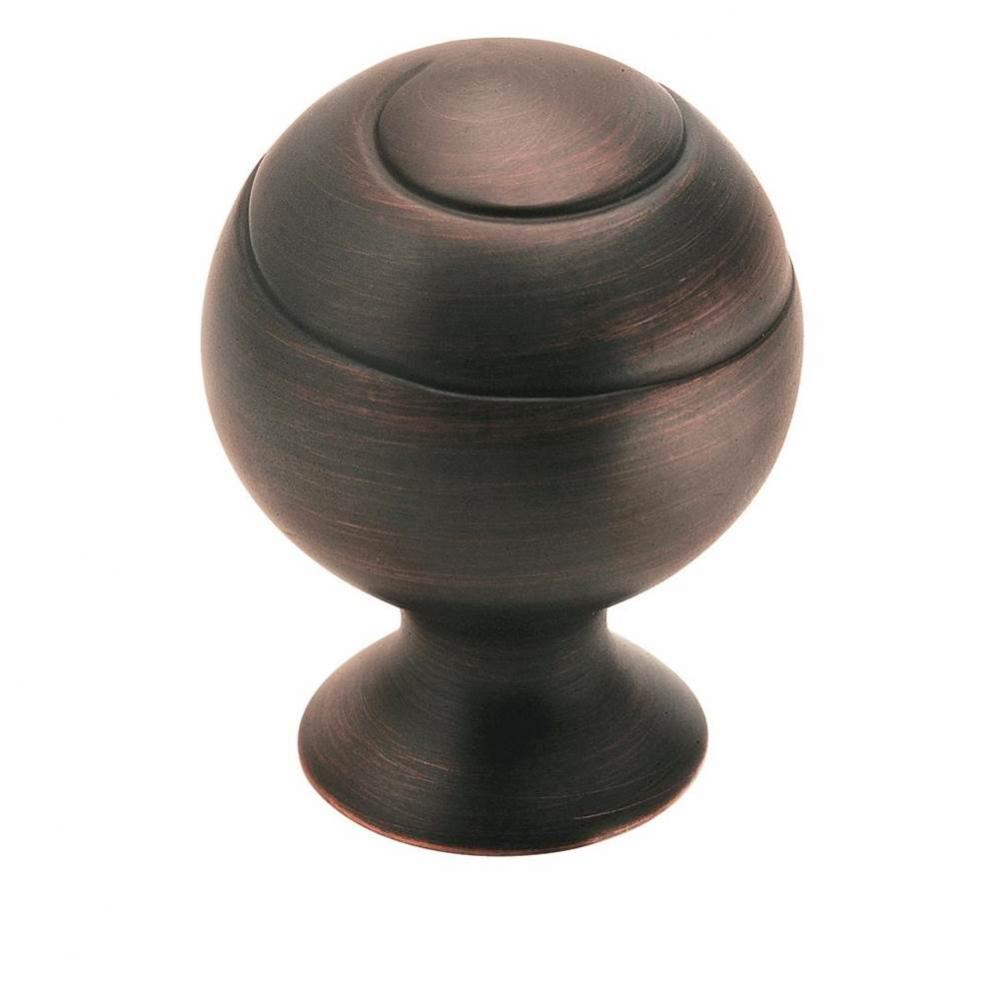 Swirl&apos;&apos;Z 1-1/8 in (29 mm) Diameter Oil-Rubbed Bronze Cabinet Knob