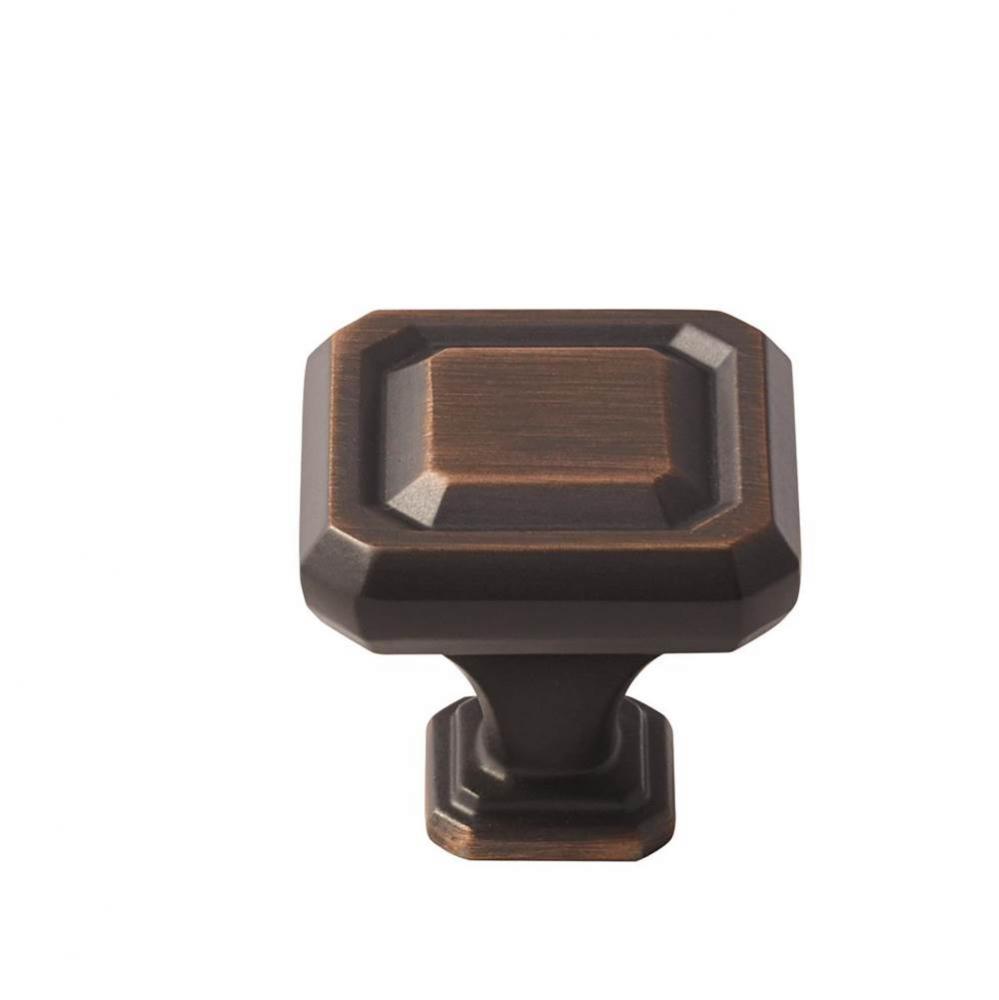 Wells 1-1/4 in (32 mm) Length Oil-Rubbed Bronze Cabinet Knob