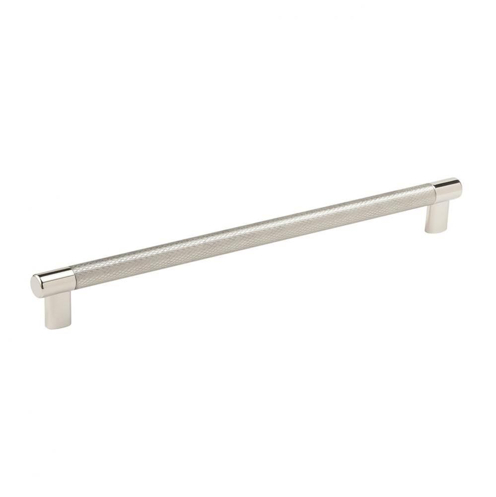 Esquire 12-5/8 in (320 mm) Center-to-Center Polished Nickel/Stainless Steel Cabinet Pull