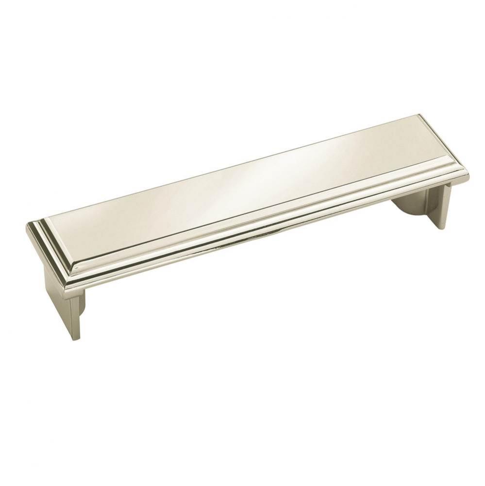 Manor 3-3/4 in (96 mm) Center-to-Center Polished Nickel Cabinet Cup Pull