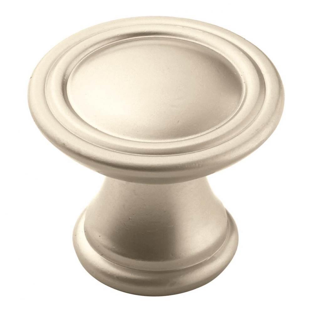 Vasari 1-3/16 in (30 mm) Diameter Satin Nickel (Matte) Cabinet Knob