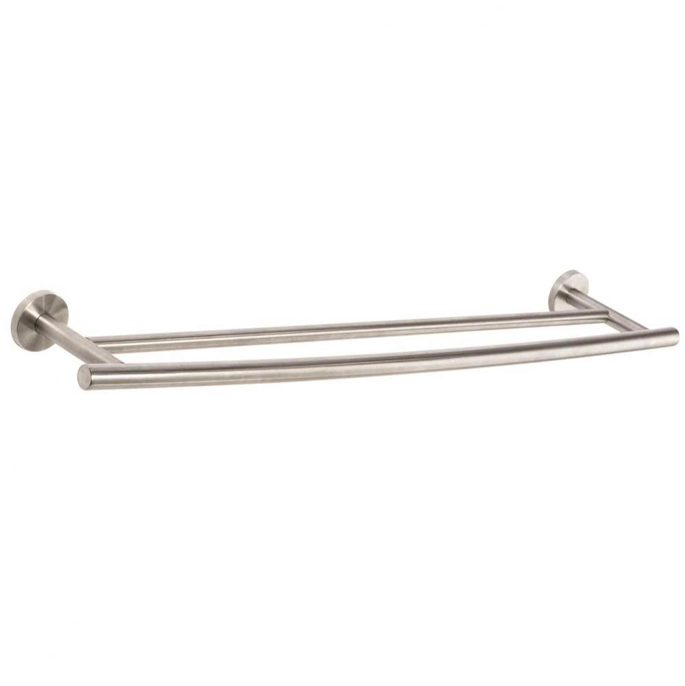 Arrondi 24 in (610 mm) Double Towel Bar in Stainless Steel