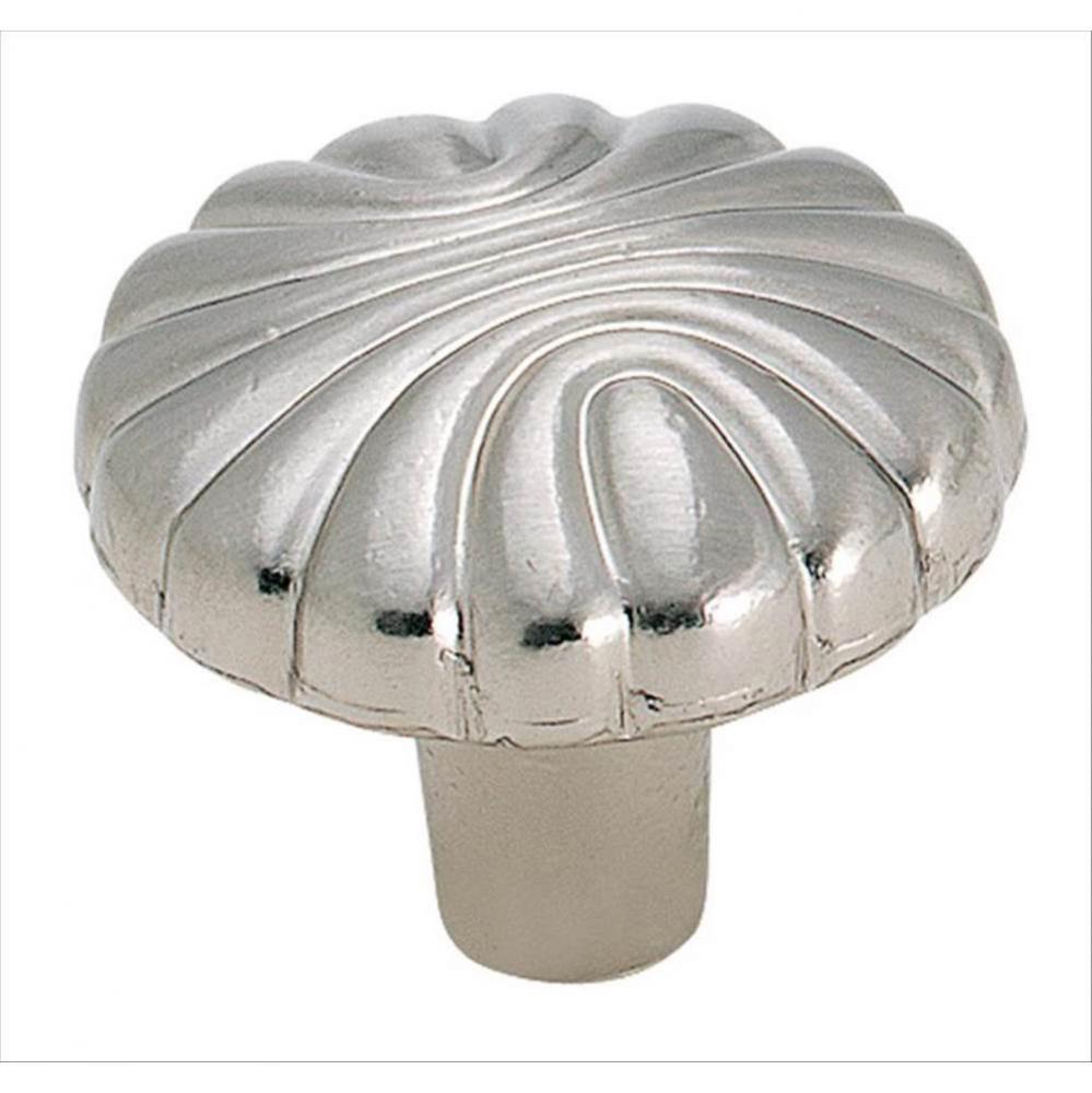 Natural Elegance 1-1/4 in (32 mm) Diameter Sterling Nickel Cabinet Knob