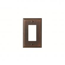 Amerock BP36518ORB - WALLPLATE-MULHOLLAND-1 ROCKER-ORB