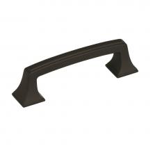 Amerock BP53030BBR - Mulholland 3 in (76 mm) Center-to-Center Black Bronze Cabinet Pull