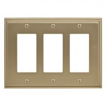 Amerock BP36520BBZ - Mulholland 3 Rocker Golden Champagne Wall Plate