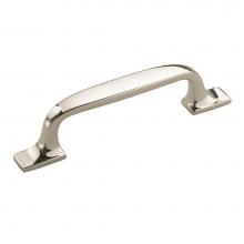 Amerock BP55316PN - Highland Ridge 3 in (76 mm) Center-to-Center Polished Nickel Cabinet Pull