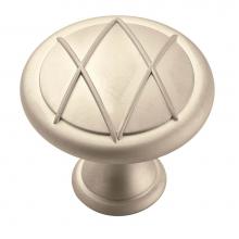 Amerock BP24234SN - Lattice 1-3/8 in (35 mm) Diameter Satin Nickel (Matte) Cabinet Knob