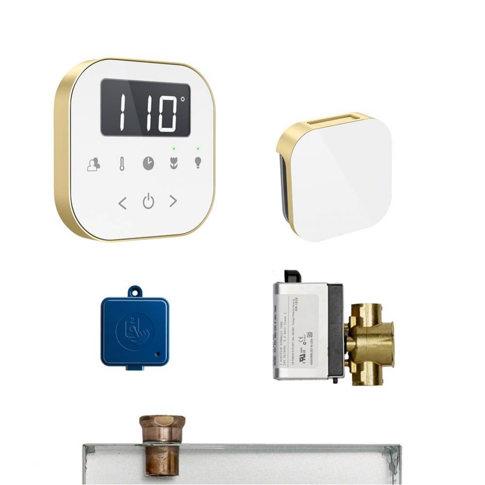 AirButler Package White Satin Brass