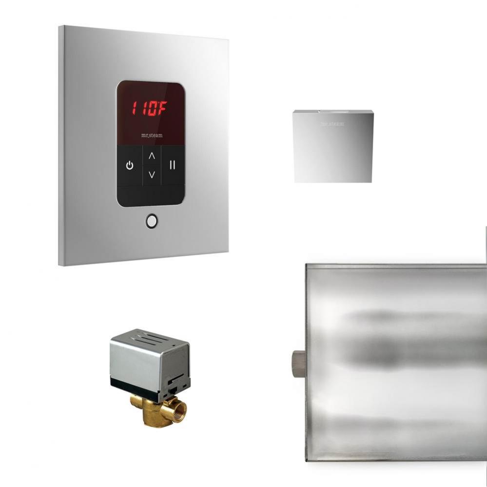 Basic Butler Steam Shower Control Package with iTempo Control and Aroma Designer SteamHead in Squa