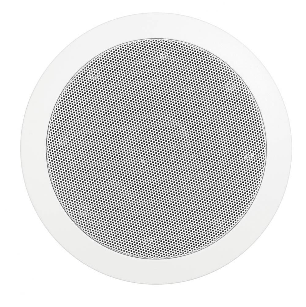 6.5 in. W. MusicTherapy Speaker in Round White