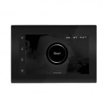 Mr. Steam ISTEAMXBKPC - iSteamX Steam Shower Control and Aroma Glass SteamHead in Black Polished Chrome