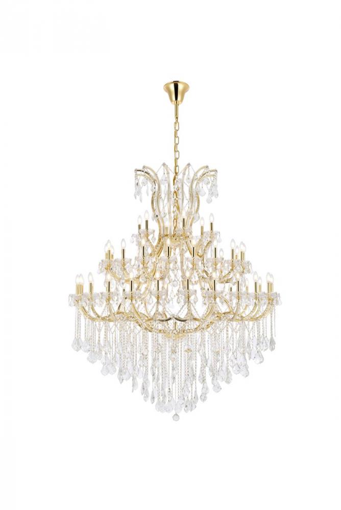 Maria Theresa 49 Light Gold Chandelier Clear Royal Cut Crystal