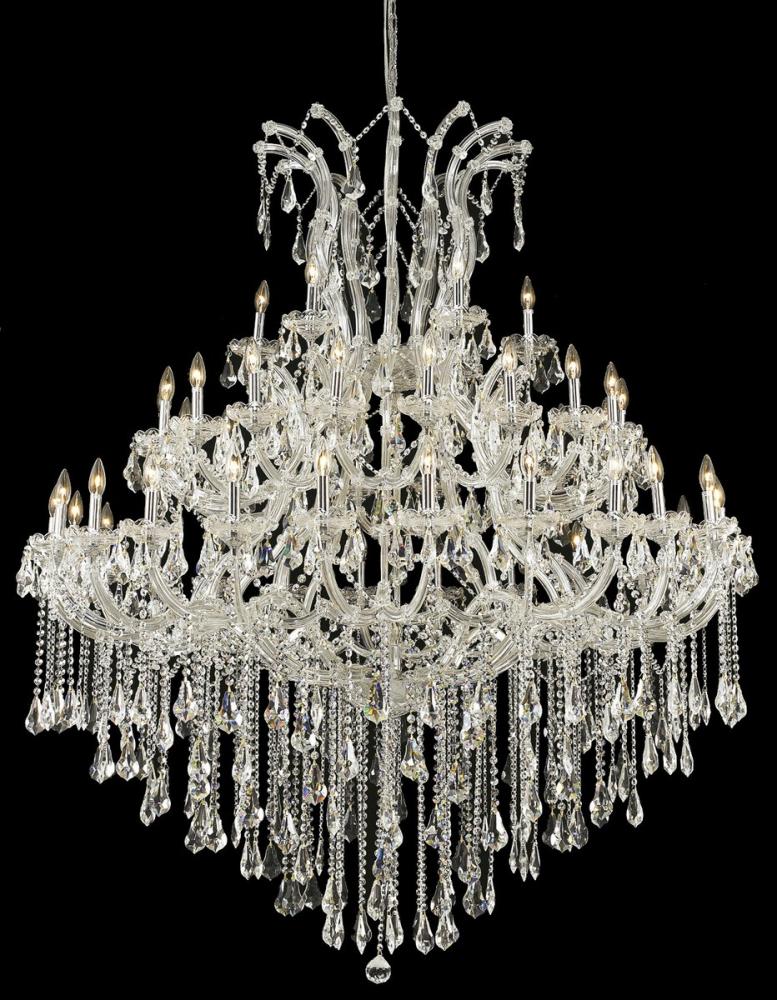 Maria Theresa 49 Light Chrome Chandelier Clear Royal Cut Crystal