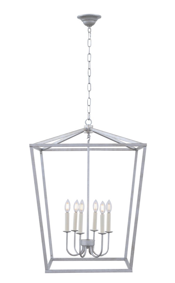 Maddox 6 light Vintage Silver pendant