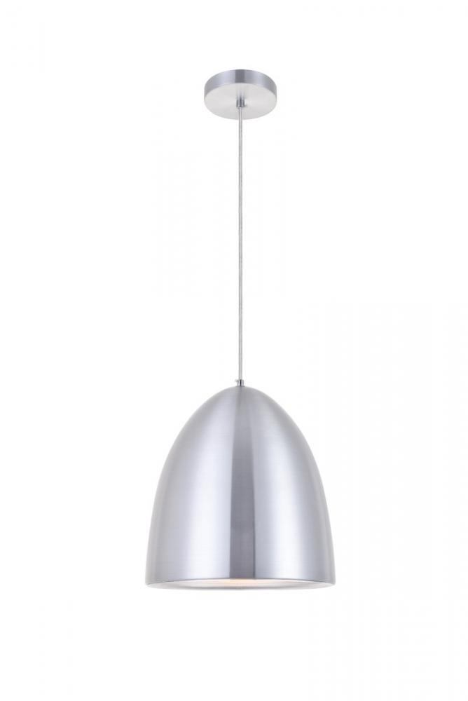 Circa 1 Light Burnished Nickel Pendant