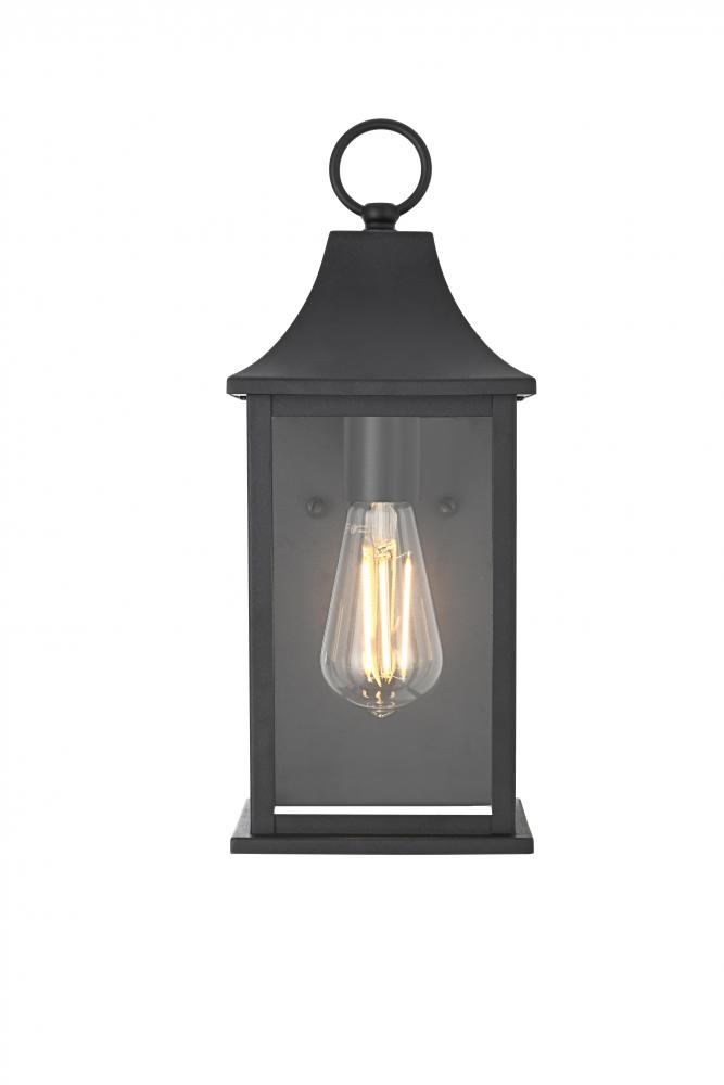 Shepard 6 inch Outdoor Wall Sconce in Black