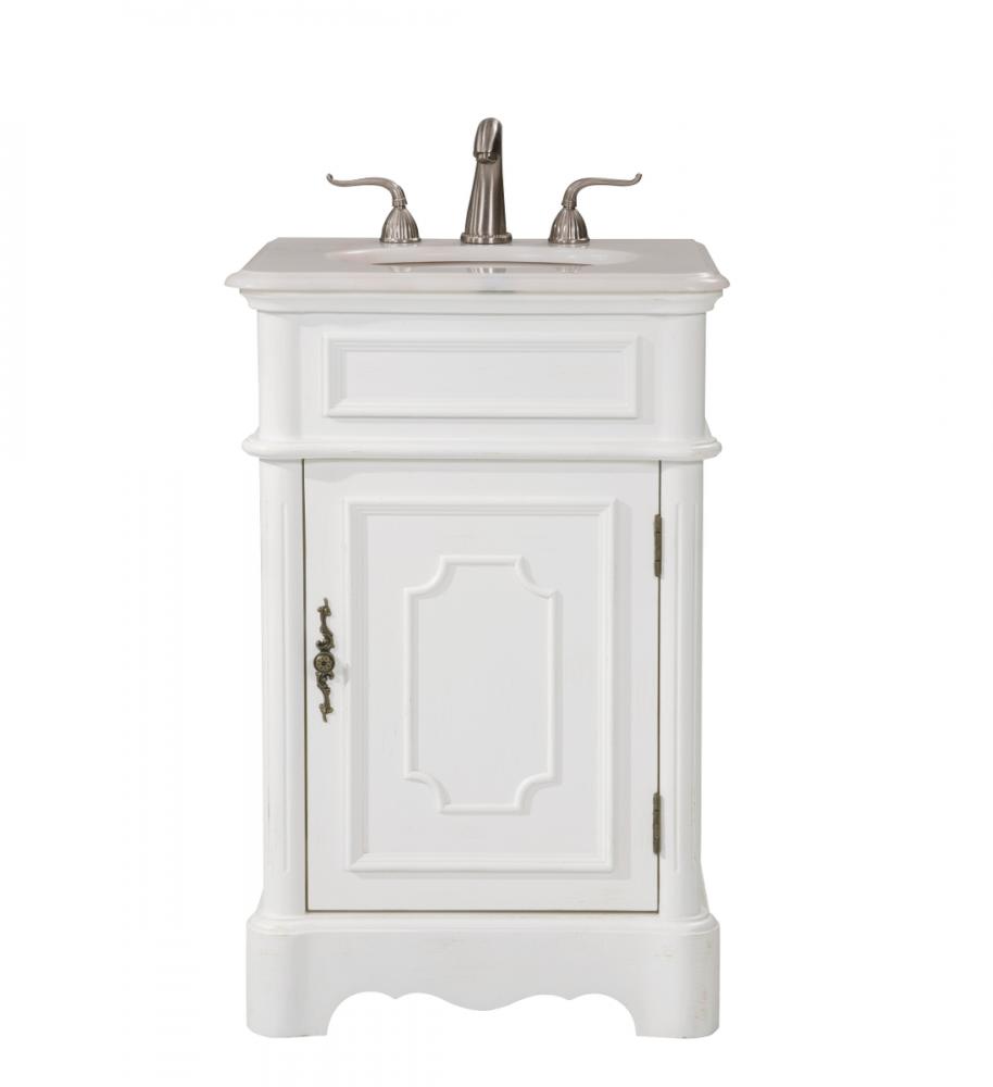 21 In. Single Bathroom Vanity Set in Antique White