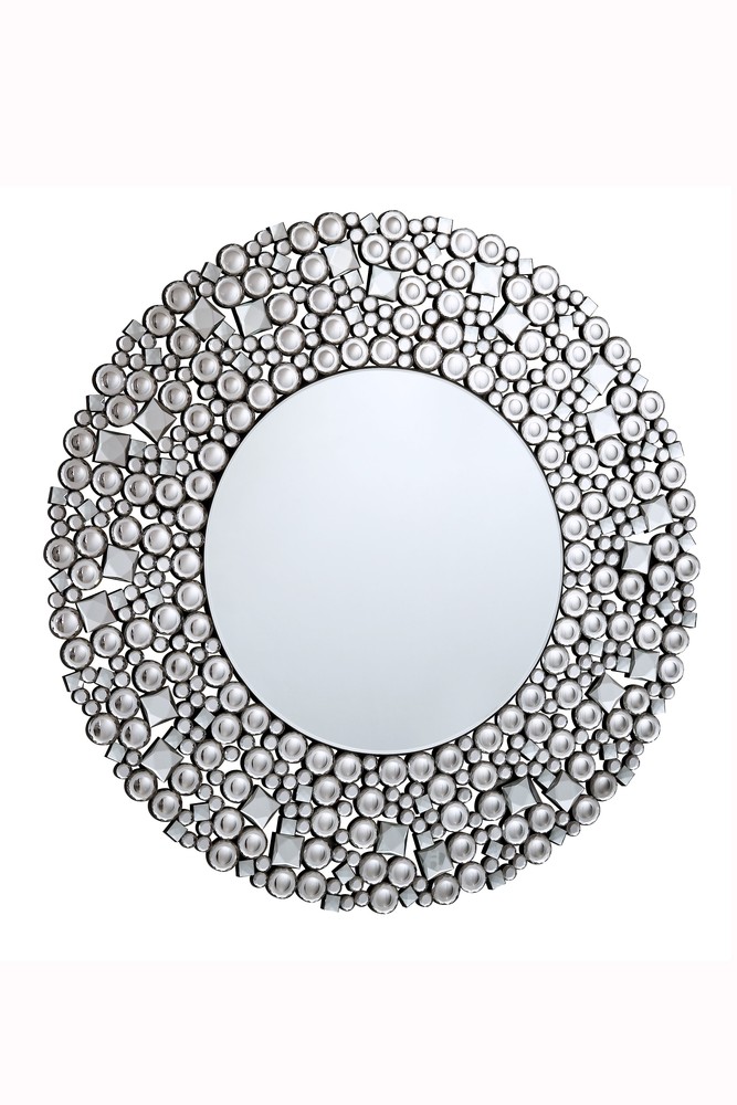 Modern 35.5 in. Contemporary Mirror in Clear