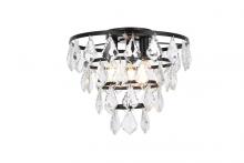 Elegant 1101F12BK - Ella 12 Inch Flush Mount in Black