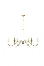  LD5056D48BR - Rohan 48 Inch Chandelier in Brass