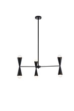 Elegant LD650D34BK - Cade 34 Inch Pendant in Black