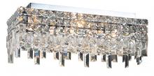 Elegant V2035F20C/RC - MaxIme 4 Light Chrome Flush Mount Clear Royal Cut Crystal