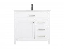 Elegant VF23336WH - 36 Inch Single Bathroom Vanity in White