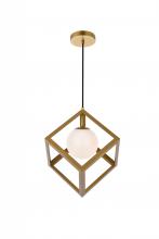 Elegant LD2413BR - Linea 1 Light Brass Pendant