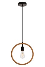 Elegant LDPD2085 - Gerrit Collection Pendant D12.4 H12.8 Lt:1 Black and Brown Finish