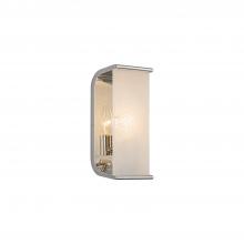 ALORA  WV327010PNAR - Abbott 10-in Polished Nickel/Alabaster 1 Light Wall/Vanity