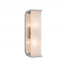 ALORA  WV327015PNAR - Abbott 15-in Polished Nickel/Alabaster 2 Lights Wall/Vanity