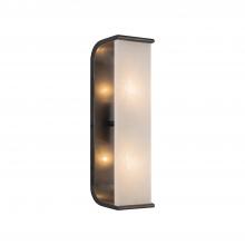 ALORA  WV327015UBAR - Abbott 15-in Urban Bronze/Alabaster 2 Lights Wall/Vanity