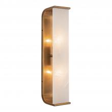 ALORA  WV327019VBAR - Abbott 19-in Vintage Brass/Alabaster 2 Lights Wall/Vanity