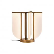 ALORA  TL336815VB - Anders 16-in Vintage Brass LED Table Lamp