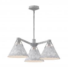 ALORA  CH584525SL - Archer 25-in Steel Shade 3 Lights Chandeliers