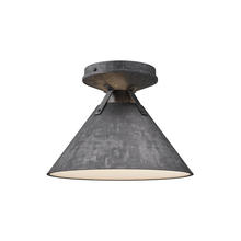 ALORA  FM584507SL - Archer 7-in Steel Shade 1 Light Flush Mount