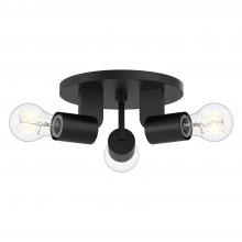 ALORA  SF607003MB - Claire 10-in Matte Black 3 Lights Semi Flush Mount