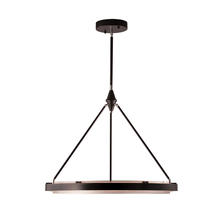 ALORA  PD302732CBSS - Duo 32-in Classic Black/Silver Shimmer LED Pendant