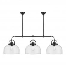 ALORA  LP461155MB - Lancaster 55-in Matte Black 3 Lights Linear Pendant