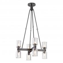 ALORA  CH338822UBCC - Lucian 22-in Clear Crystal/Urban Bronze 8 Lights Chandeliers