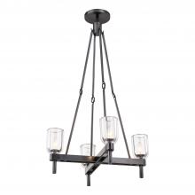 ALORA  PD338422UBCC - Lucian 22-in Clear Crystal/Urban Bronze 4 Lights Pendant