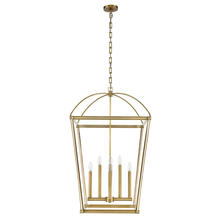 ALORA  PD312224VB - Manor Vintage Brass 8 Lights Pendant