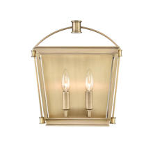 ALORA  WV312202VB - Manor Vintage Brass 2 Lights Wall/Vanity