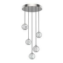 ALORA  MP321205PN - Marni 5 Head Polished Nickel LED Multi Pendant