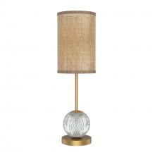 ALORA  TL315229UBWS - CALISTA 1 LIGHT TABLE LAMP URBAN BRONZE WHITE SILK SHADE